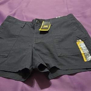 Lee Black Shorts Ladies 14 Medium NWT